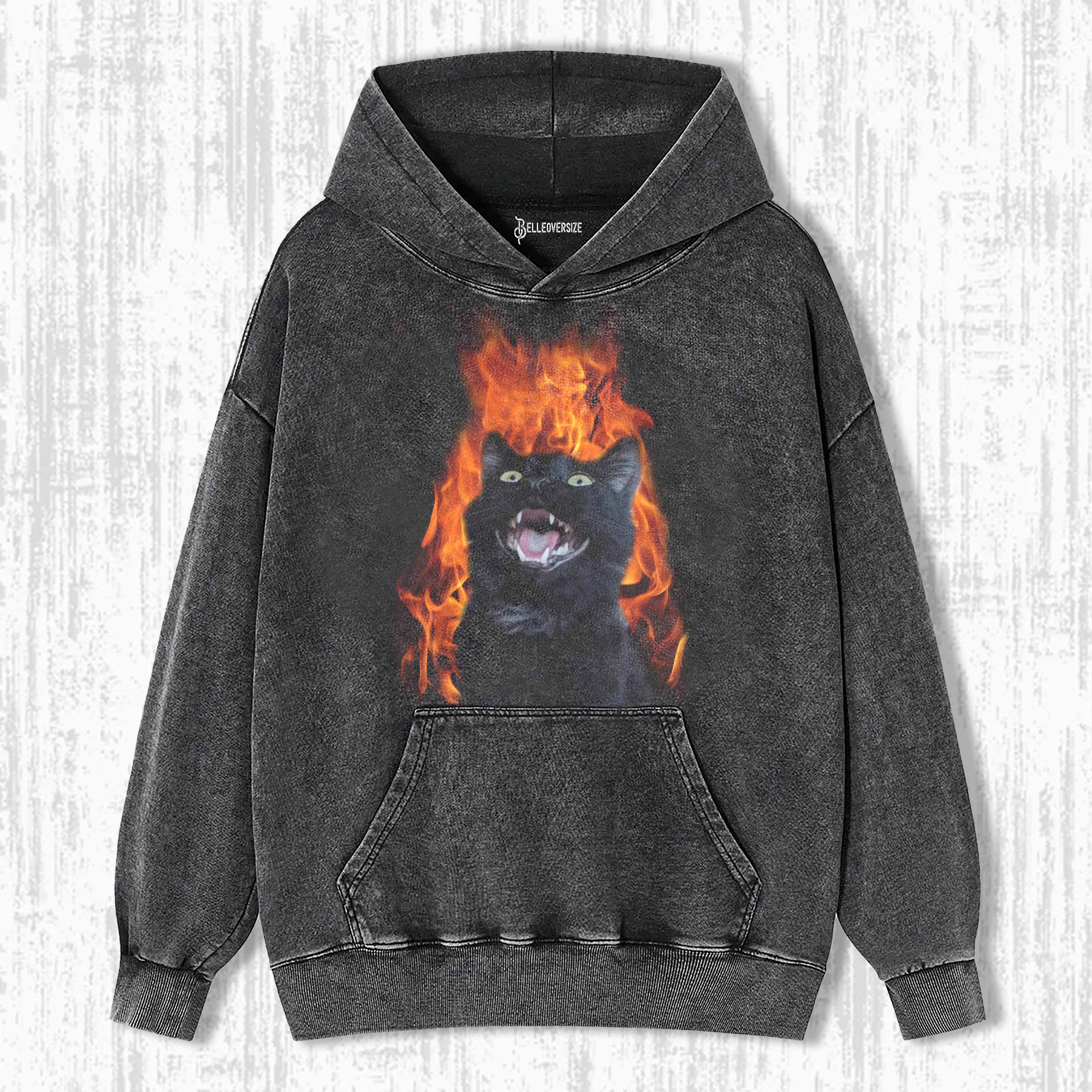 WACKY CAT  HOODIE 